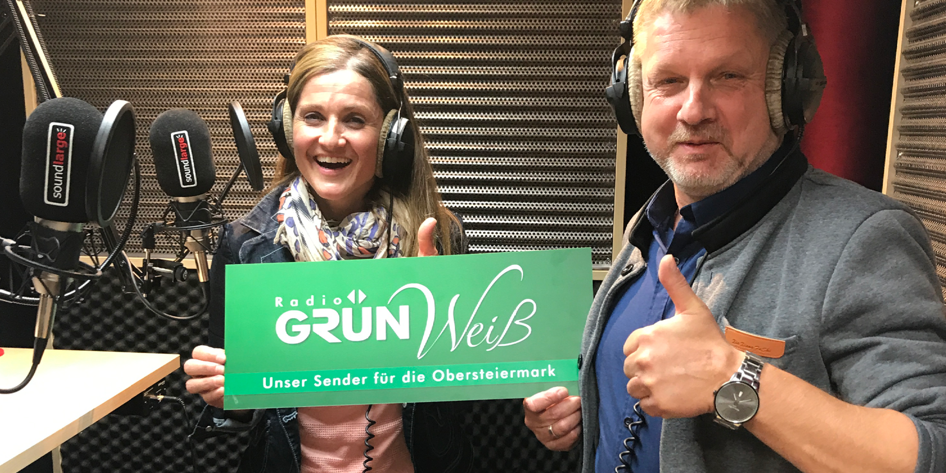 Radiospots Radio Grün Weiß